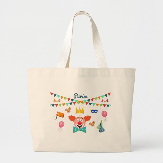 purim grote tote bag (Voorkant)