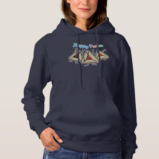 Purim hamantaschen gebak Sameach Oznei Haman Hoodie (Voorkant)
