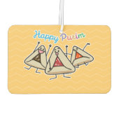 Purim hamantaschen gebak Sameach Oznei Haman Luchtverfrisser (Achterkant)