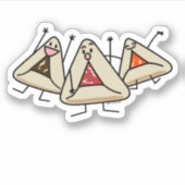 Purim hamantaschen gebak Sameach Oznei Haman Sticker (Voorkant)