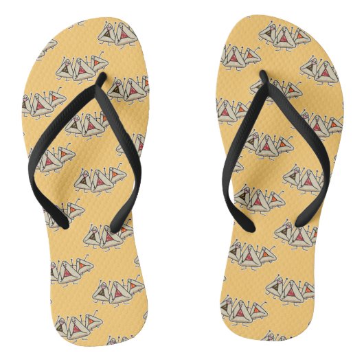 Purim hamantaschen gebak Sameach Oznei Haman Teenslippers (Voetbed)