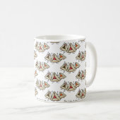 Purim hamantaschen gebakje Sameach Oznei Haman Koffiemok (Voorkant rechts)