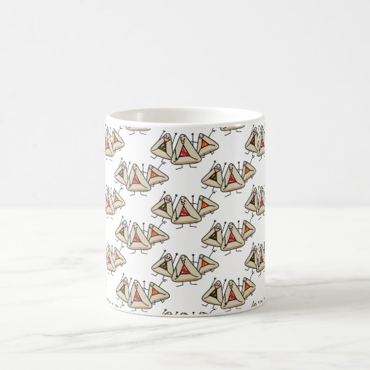 Purim hamantaschen gebakje Sameach Oznei Haman Koffiemok (Center)