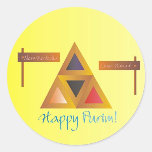 Purim Hamantaschen sticker (Voorkant)