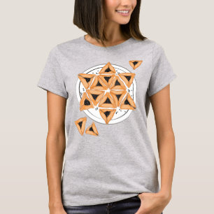 Purim Hamantash Hamantaschen Jewish Star T-shirt