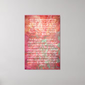 Purim Hebre Prayer Esther Judaica Canvas Afdruk (Voorkant)