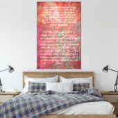 Purim Hebre Prayer Esther Judaica Canvas Afdruk (Insitu (Slaapkamer))