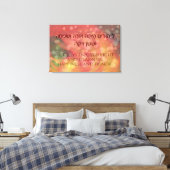 Purim Hebrew Biblical Quote Book of Esther Judaica Canvas Afdruk (Insitu (Slaapkamer))