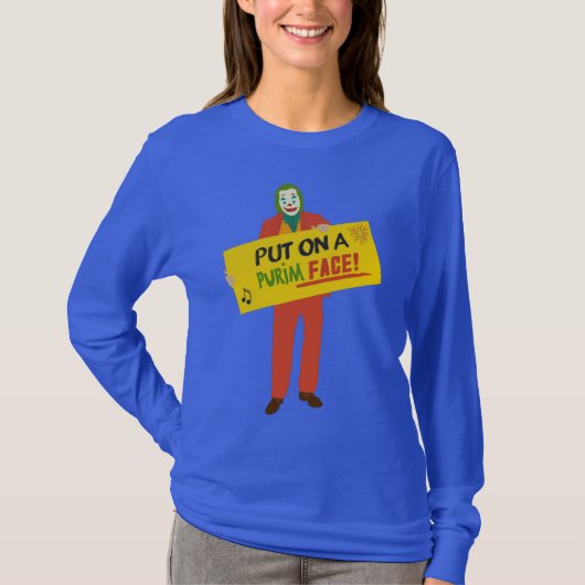 Purim Joker T-shirt (Voorkant)