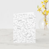 Purim Kaart (Gele Bloem)