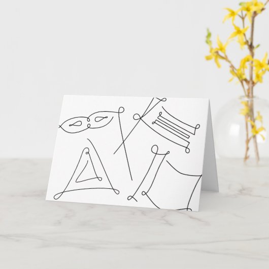 Purim Kaart (Gele Bloem)