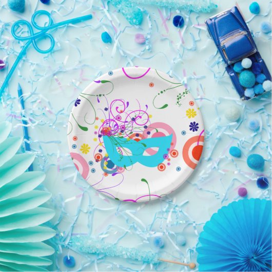 Purim Mask Papieren Bordje (Feest)