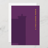 Purim Megillah Silhouette Mishloach Manot Flat Feestdagenkaart (Voorkant / Achterkant)