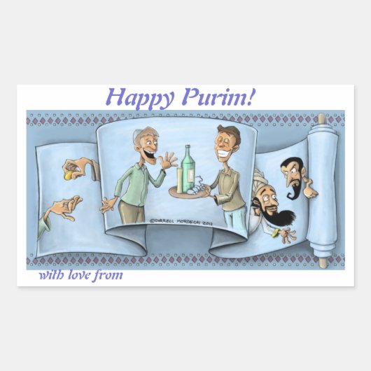 Purim Megillah sticker (Voorkant)