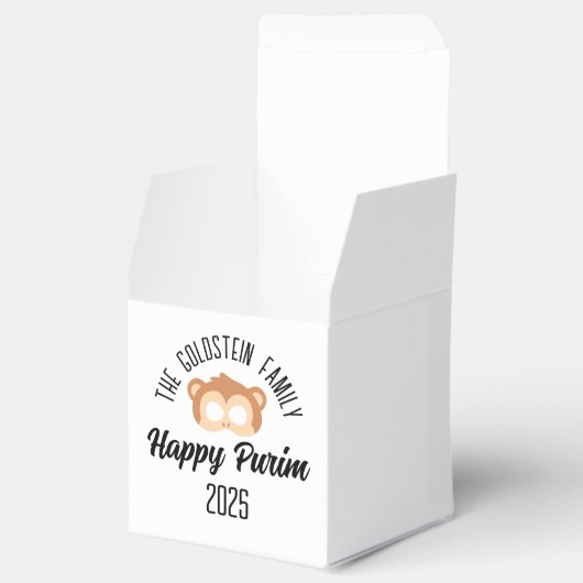 Purim monkey masker gemaskerd kostuum bedankdoosjes (Geopend)