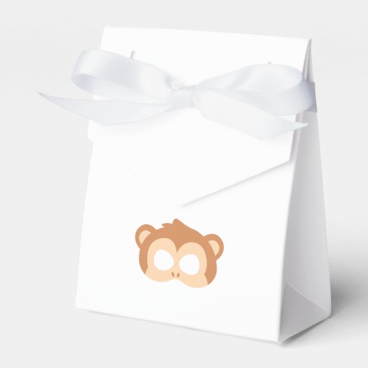 Purim monkey masker gemaskerd kostuum bedankdoosjes (Voorkant Zijde)
