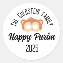 Purim monkey masker gemaskerd kostuum