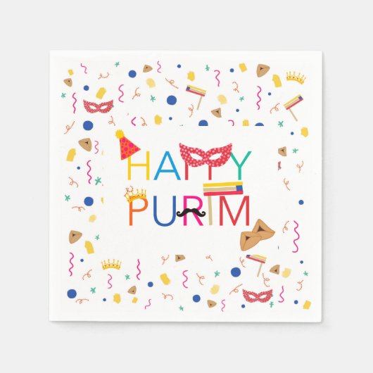 Purim Napkins Servet (Voorkant)