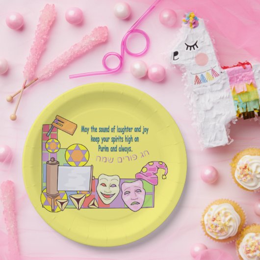 Purim Papieren Bordje (Feest)