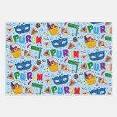 Purim - Papierlade met onmiddellijke verpakking 3 Inpakpapier Vel (Voorkant 3)