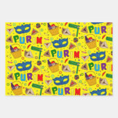 Purim - Papierlade met onmiddellijke verpakking 3 Inpakpapier Vel (Voorkant 2)