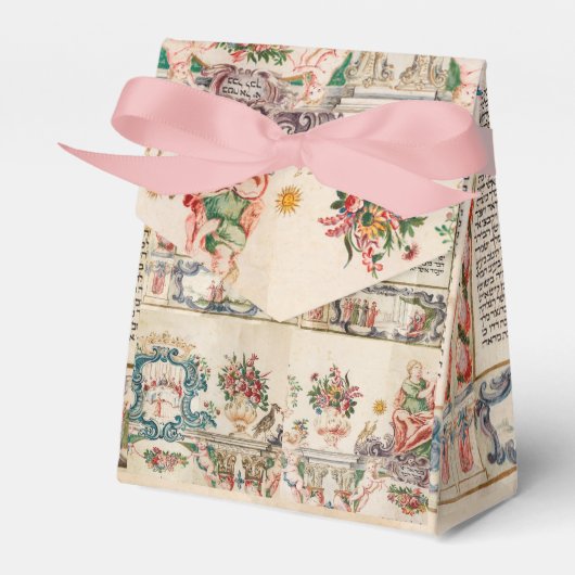 Purim party favors , mishloach manot Esther Scrol Bedankdoosjes (Voorkant Zijde)