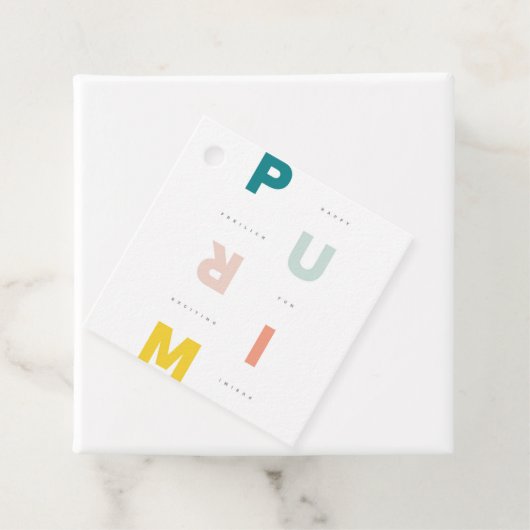 Purim Pastels Bedankjes Labels (In situ)