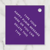 Purim Personated Script Real Gold Foil Label (Achterkant)