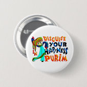 Purim Ronde Button 5,7 Cm (Voorkant /achterkant)