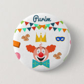 purim ronde button 5,7 cm (Voorkant)