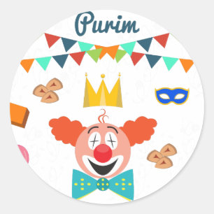purim ronde sticker