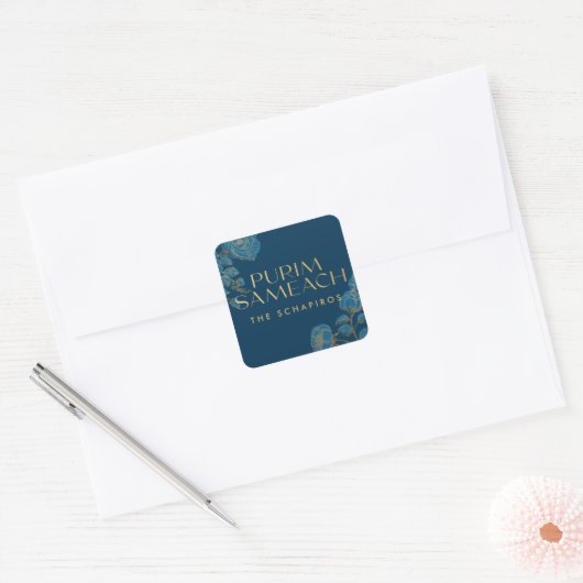 Purim Sameach etiketten voor mishloach manot (Envelop)