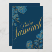 Purim Sameach Joodse kaart voor mishloach manot (Voorkant / Achterkant)