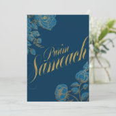 Purim Sameach Joodse kaart voor mishloach manot (Staand voorkant)