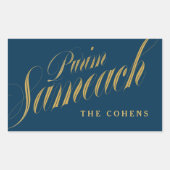 Purim Sameach label voor mishloach manot (Voorkant)