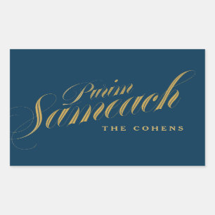 Purim Sameach label voor mishloach manot