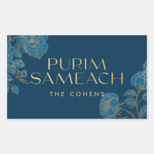 Purim Sameach sticker labels voor mishloach manot
