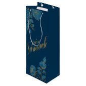 Purim Sameach wijn cadeau tas voor mishloach manot Cadeautas (Achterkant Gekanteld)