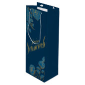 Purim Sameach wijn cadeau tas voor mishloach manot Cadeautas (Voorkant Gekanteld)