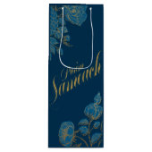 Purim Sameach wijn cadeau tas voor mishloach manot Wijn Cadeautas (Voorkant)