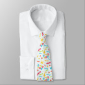 Purim Tie with Hebrew "Happy Purim" Text Stropdas (Gebonden)
