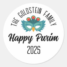 Purim uil masker maskerade kostuum Familienaam