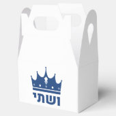 Purim Vashti & Esther Personalized Gift Bedankdoosjes (Geopend)