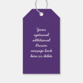 Purim Waterverf Agate Corporate Logo Gift Label Cadeaulabel (Achterkant)