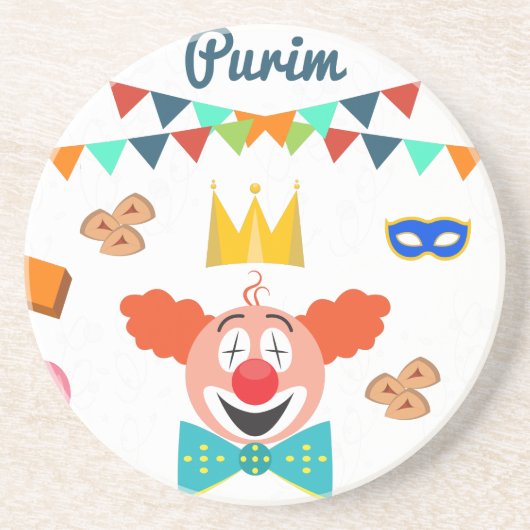 purim zandsteen onderzetter (Voorkant)