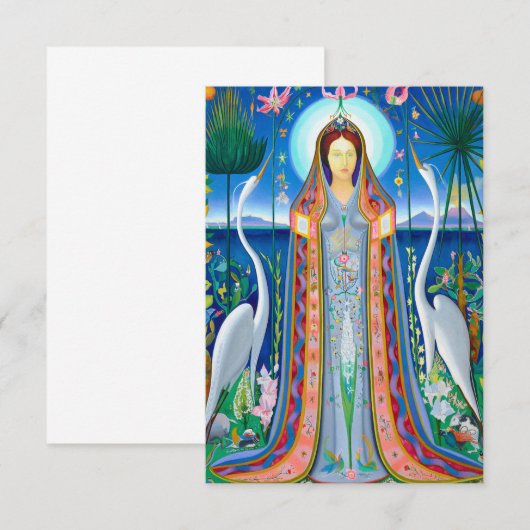 Purissima, Mother Most Pure, 1927 door Joseph Stel Bedankkaart (Voorkant / Achterkant)