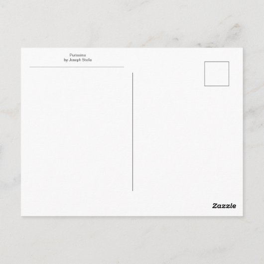 Purissima van Joseph Stella Briefkaart (Achterkant)