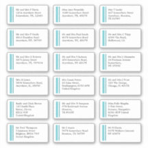 Purist Blue Line Individuele naam Adres Verzending