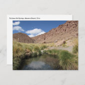 Puritama Hot Springs, Atacama woestijn, Chili Briefkaart (Voorkant / Achterkant)