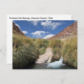 Puritama Hot Springs, Atacama woestijn, Chili Briefkaart (Voorkant / Achterkant)